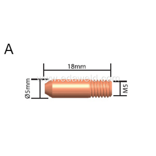 Binzel 14AK M5x18 Contact Tip